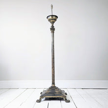 Load image into Gallery viewer, Silvered Brass Standard Lamp
