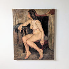 Load image into Gallery viewer, Large British Nude Oil On Canvas
