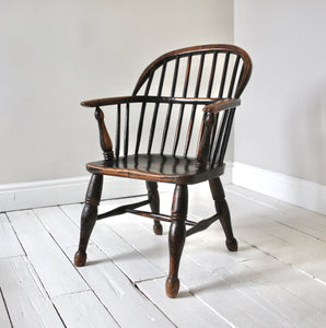 English Low Stick-Back Windsor Armchair