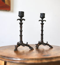 Load image into Gallery viewer, Naturalistic Art Nouveau Candlesticks
