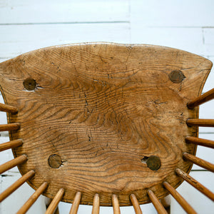 English Hoop-Back Rocking Chair
