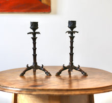 Load image into Gallery viewer, Naturalistic Art Nouveau Candlesticks
