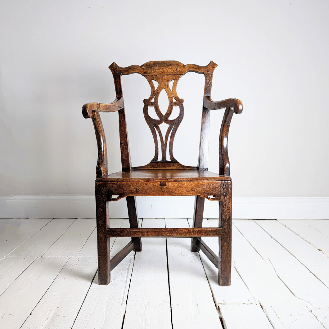 Welsh Country Chippendale Armchair